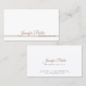 シンプルプレーンエレガントプロフェッショナルホワモダンイ 名刺 (正面/裏面)