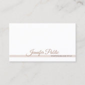シンプルプレーンエレガントプロフェッショナルホワモダンイ 名刺 (正面)