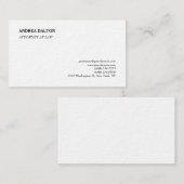 シンプルプレーンエレガントプロフェッショナルミニマリスト 名刺 (正面/裏面)