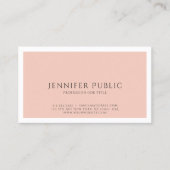 シンプルプレーンエレガントプロフェッショナルモダンの色 名刺 (正面)