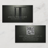 シンプルプレーンカスタムモノグラム不動産仲介業者 名刺 (正面/裏面)