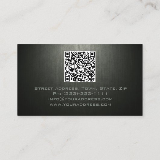 シンプルプレーンカスタムモノグラム不動産仲介業者 名刺 (裏面)