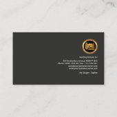 シンプルプレーンクリエイティブプロフェッショナル建築 名刺 (裏面)