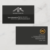シンプルプレーンクリエイティブプロフェッショナル建築 名刺 (正面/裏面)