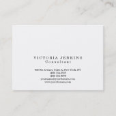 シンプルプレーントレンディーホワイトプロフェッショナルクリエイティブ 名刺 (正面)