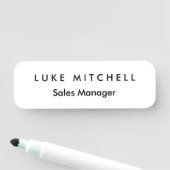 シンプルプレーントレンディーホワイトプロフェッショナルクリエイティブ 名札 (インサイチュ)