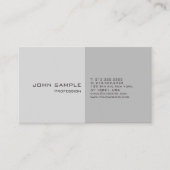 シンプルプレーンモダンプロフェッショナルグエレガントレイ 名刺 (正面)