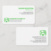 シンプルプレーンモダンプロフェッショナルスタイリッシュホームアイコン 名刺 (正面/裏面)