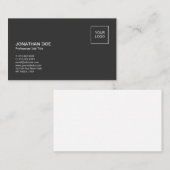 シンプルプレーンモダンプロフェッショナルブエレガントラック 名刺 (正面/裏面)