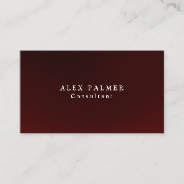 シンプルプレーン茶色がかった赤の背景オリジナル 名刺