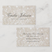 シンプルプレーン麻きらめく名刺 名刺 (正面/裏面)