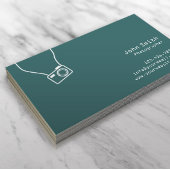 シンプルプレーン グリーンフォトグラファー 名刺 名刺