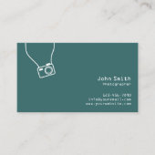 シンプルプレーン　グリーンフォトグラファー　名刺 名刺 (正面)