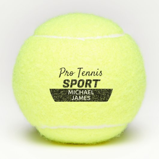 シンプルプロテモダンニススポーツパーソナライズされた、 テニスボール (正面)