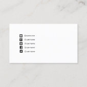 シンプルプロフェッショナルのソーシャルメディアのアイコン 名刺 (裏面)