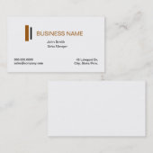 シンプルプロフェッショナルの名刺テンプレート 名刺 (正面/裏面)