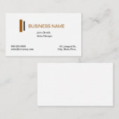 シンプルプロフェッショナルの名刺テンプレート 名刺 (正面/裏面)