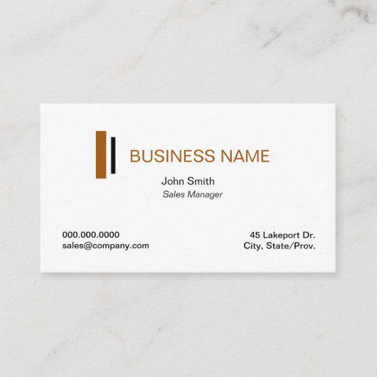 シンプルプロフェッショナルの名刺テンプレート 名刺 (正面)