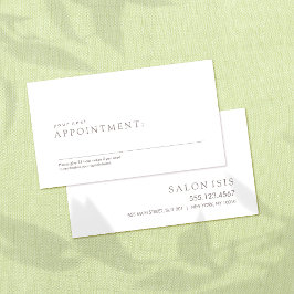 シンプルプロフェッショナルアポイントメントアラーム 予約カード