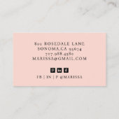 シンプルプロフェッショナルイベントプランナー写真 名刺 (裏面)