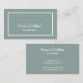 シンプルプロフェッショナルエレガエレガントモダンンス 名刺 (正面/裏面)