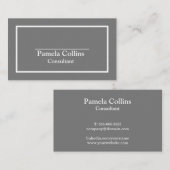 シンプルプロフェッショナルエレガエレガントモダンンス 名刺 (正面/裏面)