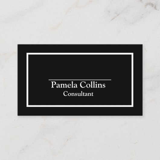 シンプルプロフェッショナルエレガエレガントモダンンス 名刺 (正面)