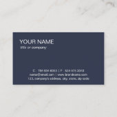 シンプルプロフェッショナルエレガントカスタムロゴミニマリスト 名刺 (裏面)