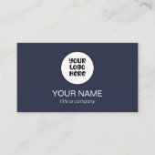 シンプルプロフェッショナルエレガントカスタムロゴミニマリスト 名刺 (正面)