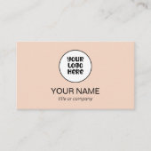 シンプルプロフェッショナルエレガントカスタムロゴミニマリスト 名刺 (正面)