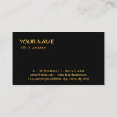 シンプルプロフェッショナルエレガントカスタムロゴミニマリスト 名刺 (裏面)