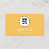 シンプルプロフェッショナルエレガントカスタムロゴミニマリスト 名刺 (正面)