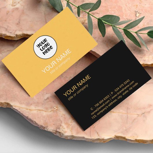 シンプルプロフェッショナルエレガントカスタムロゴミニマリスト 名刺