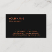 シンプルプロフェッショナルエレガントカスタムロゴミニマリスト 名刺 (裏面)