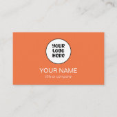 シンプルプロフェッショナルエレガントカスタムロゴミニマリスト 名刺 (正面)