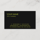 シンプルプロフェッショナルエレガントカスタムロゴミニマリスト 名刺 (裏面)
