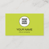 シンプルプロフェッショナルエレガントカスタムロゴミニマリスト 名刺 (正面)