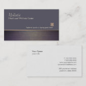 シンプルプロフェッショナルエレガントコンサルタント先生 名刺 (正面/裏面)