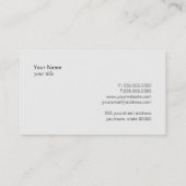 シンプルプロフェッショナルエレガントコンサルタント先生 名刺 (裏面)