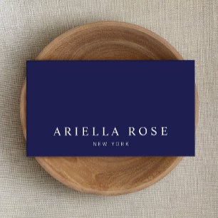 シンプルプロフェッショナルエレガントネイビーブルー 名刺