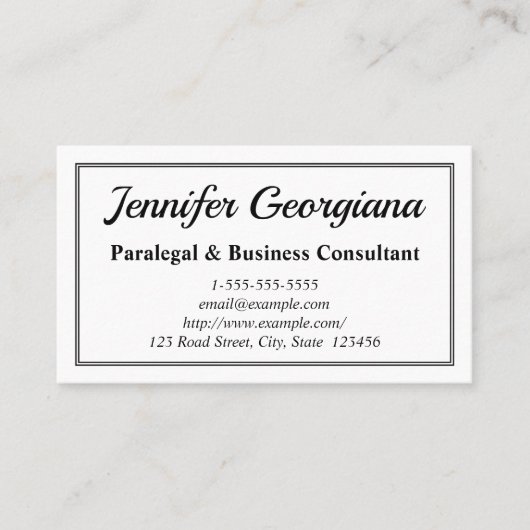 シンプルプロフェッショナルエレガント名刺 名刺 (正面)