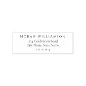 シンプルプロフェッショナルエレガント名前をカスタムする封筒 セルフインキングスタンプ (デザイン)