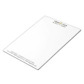 シンプルプロフェッショナルカスタム会社のロゴ ノートパッド (アングル)