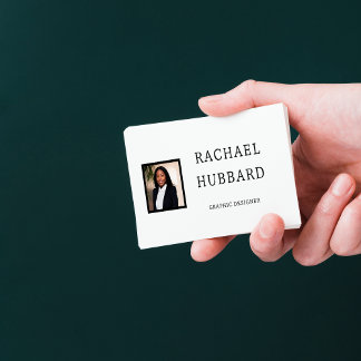 シンプルプロフェッショナルカスタム写真、Qrコード 名刺