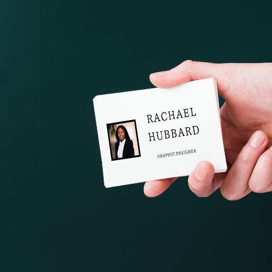 シンプルプロフェッショナルカスタム写真、Qrコード 名刺