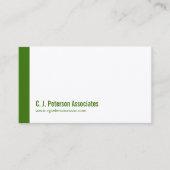 シンプルプロフェッショナルグリーンQRコード 名刺 (正面)