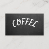 シンプルプロフェッショナルコーヒーショップロイヤリティカード 名刺 (正面)