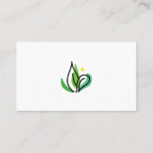 シンプルプロフェッショナルサークルポートレート 名刺 (裏面)