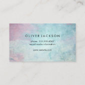 シンプルプロフェッショナルテクススタイリッシュチャ 名刺 (裏面)