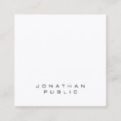 シンプルプロフェッショナルデザイン洗練テンプレート スクエア名刺 (正面)